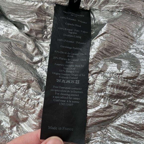 Yves Salomon Metallic Kids down jacket size 4 - Picture 8 of 12